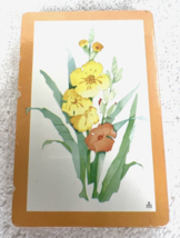 1980s Mint in Package Orange and Yellow Floral Flower Playing Deck of Cards - $120.04 MXN