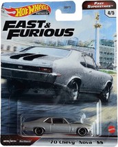 Hot Wheels Premium &#39;70 CHEVY NOVA SS Fast &amp; Furious Superstars GRK50 NEW... - £9.32 GBP