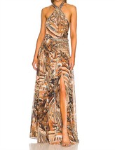 Bronx And Banco kenya chain gown in BROWN/MULTI - size XS - £422.26 GBP