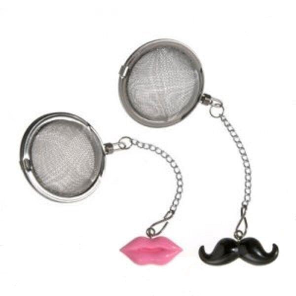 Prodyne Stainless Steel Tea Infuser / Tea Ball - Lips or Mustache - $5.39