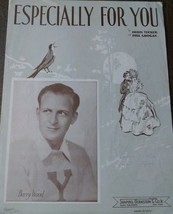 Especially For You Sheet Music Vintage 1938 Barry Wood Cover Photo - £78.18 GBP