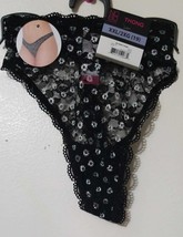 No Boundaries Thong Dip Front Thong Size XXL/2XG (19) Color Black  (LOC ... - $11.87