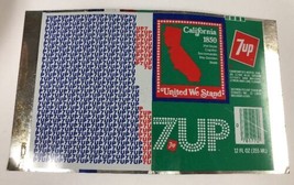 California Unrolled Alluminio “7 Up” Can 1850 States - United Noi Stand - £32.23 GBP