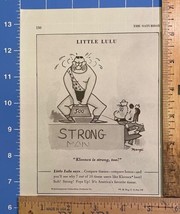 Vintage Print Ad Little Lulu Kleenex Strong Man Marge Cartoon 6.5&quot; x 5.25&quot; - $7.83