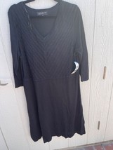 Jones New York Dress Black Size Ladys size 1X V Neck NWT - £22.75 GBP