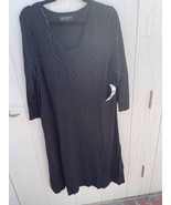 Jones New York Dress Black Size Ladys size 1X V Neck NWT - £22.71 GBP