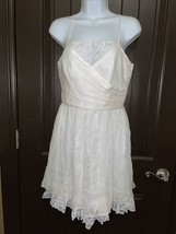 Betsey Johnson Womens Dress White 100% SILK sz 6 new $348 - $176.51