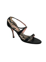 Vintage Y2K Escada Strappy Logo Heel Sandals Size 38 - $74.25