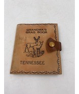 Grandma&#39;s Brag Book TENNESSEE Souvenir Leather Mini Photo Book Doe Buck - £6.59 GBP