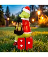 PopMeme Christmas Garden Statues Solar Lights Outdoor Lawn Decor Figurine - $315.84 MXN