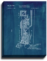 Missile Launching System Patent Print Midnight Blue on Canvas - $39.95+