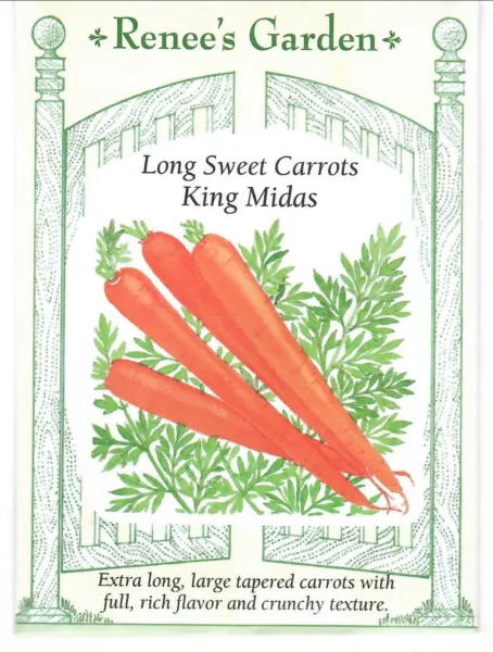 Carrot Long Sweet King Midas Vegetable Seeds Fresh Garden - £7.75 GBP