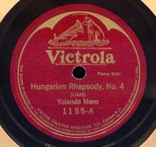 Yolanda Mero (Piano) 78 LISZT Hungarian Rhapsody No. 4 / Staccato Capric... - $209.29 MXN