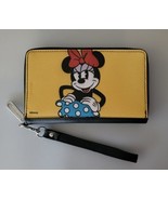 Minnie Mouse Buckle Down Wallet Womens Zip Around  - $22.26
