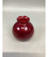 Anchor Hocking Ruby Red Glass Flower Vase - 4.25”H - €12,89 EUR