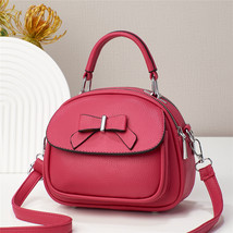  Small Bag Female  Fashion Bowknot  Shoulder Small Crossbody Round Bag - $38.00