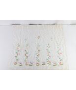 Antique 1900s Hand Painted Flower Sheer Hand Rolled Lace Kitchen Window ... - $3,631.21 MXN