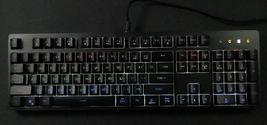 Abko Hacker K180 Korean English Membrane LED Wired Gaming Keyboard (Black) image 4