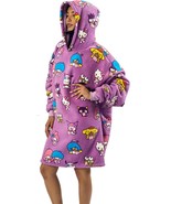 Sanrio Hello Kitty &amp; Friends Oversized Hoodie Blanket OSFA Purple - $45.77