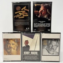 Vintage Kenny Rogers Country Music Cassette Tapes Lot Of 5 RCA Liberty Records - £15.28 GBP