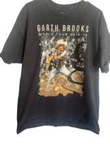 Hanes Mens Black Garth Brooks 2014-2015 World Tour Graphic T-Shirt Size XL - £13.02 GBP