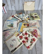 Lot of 67 Vintage Cards Christmas Thank You Mother Day Get Well Used - $665.32 MXN
