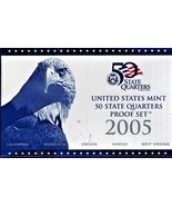 State Quarters 2005 Proof Set 50 State Quarter 5 Kan Minn,Oregon,W.Virgi... - $27.34 CAD