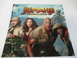 Jumanji Dwayne Johnson Jack Black Redbox Sign Plastic Ad Movie Poster 14&quot; - £11.40 GBP