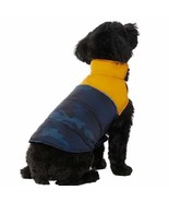 32 Degrees Quilted Dog Vest - Size Medium (14&#39;&#39; - 16&#39;&#39;) Yellow / Blue Camo - £15.93 GBP