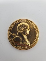Martin Van Buren - 24k Gold Plated Coin -Presidential Medals Cover Colle... - £6.04 GBP