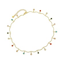 Choker Necklace for Women Gold 18K Gold Filled Dainty - £40.22 GBP