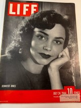 Life Magazine July 24, 1944 Jennifer Jones Cover Johnny Doughboy Back Cover WW2 - £9.70 GBP