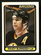 Boston Bruins Randy Burridge 1990 O-Pee-Chee OPC Hockey Card # 190 ! - £0.39 GBP
