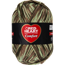 Red Heart Comfort Yarn-Light Camo Print - £15.51 GBP