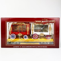 Bachmann G Scale Circus Flatcar w/2 Cage Cars Giraffe &amp; Hippo 98374 Train - £110.91 GBP