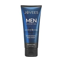 Jovees Men Essential Facewash, Advanced 4 in 1 Moisturising facewash, 120ml - £13.47 GBP