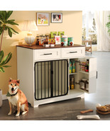 37.4 Dog Crate Furniture, Indoor Dog Kennel With 2 Drawers And Storage C... - $185.05