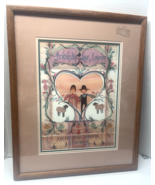 P Buckley Moss Amish Love Friendship Loyalty Framed Matted 1988 Sampler ... - $49.50