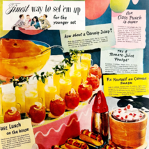 1947 Stokely Van Camp Foods Advertisement Party Spread Food Beverage DWJJ21 - $29.99