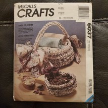 McCall&#39;s Crafts 6037 Rags to Riches - Placemats, Rugs, Baskets - New/Uncut - £6.71 GBP