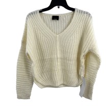Lumiere Ivory V Neck Sweater New Small - £22.28 GBP
