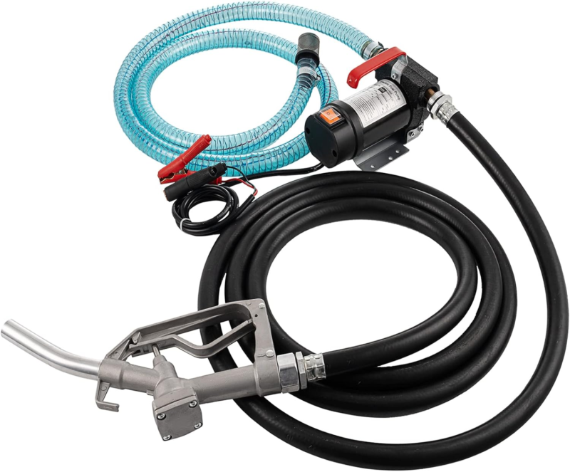 Diesel Transfer Pump 10.5 GPM Fuel Transfer Pump DC 12V with Nozzle &amp; Ho... - $167.22