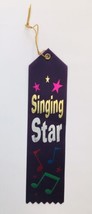 Vintage SINGING STAR Award Ribbon - Bookmark 2&quot;x 8&quot; Diploma Mill USA - £4.80 GBP