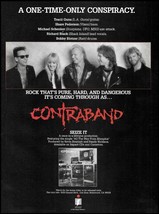 Contraband 1991 Impact Records ad Michael Schenker Tracii Guns Share Pedersen - £2.90 GBP