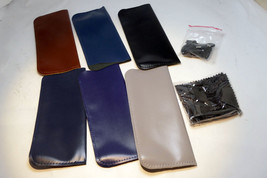 Soft PU Leather / Suede Sunglasses Case Eyeglasses - Pack of 6 lot multi-color - €10,91 EUR