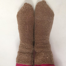 Alpaca Socks - Soft Warm Cosy Hand Knit Fair Trade Kids Beige Alpaca Cre... - £23.44 GBP