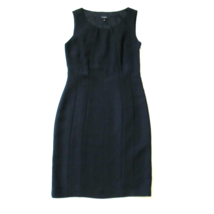 Talbots Seamed Sheath in Black Crepe Sleeveless Dress 2 - $23.76