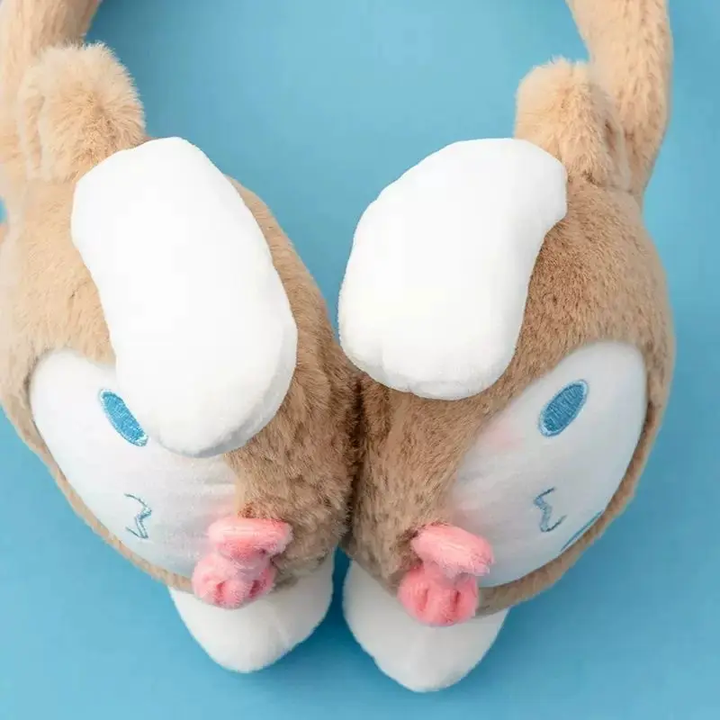 MINISO Kawaii Hello Kitty Earmuffs Sanrio Anime Kuromi Pochacco Winter