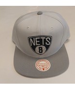 Mitchell &amp; Ness Mens Brooklyn Nets Snapback Hat Cap One Size Fits Most - £17.38 GBP