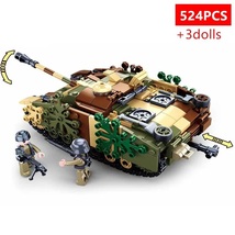 WW2 Military Stug III Armoured Fighting Car Army Armored Troops Building... - $27.99